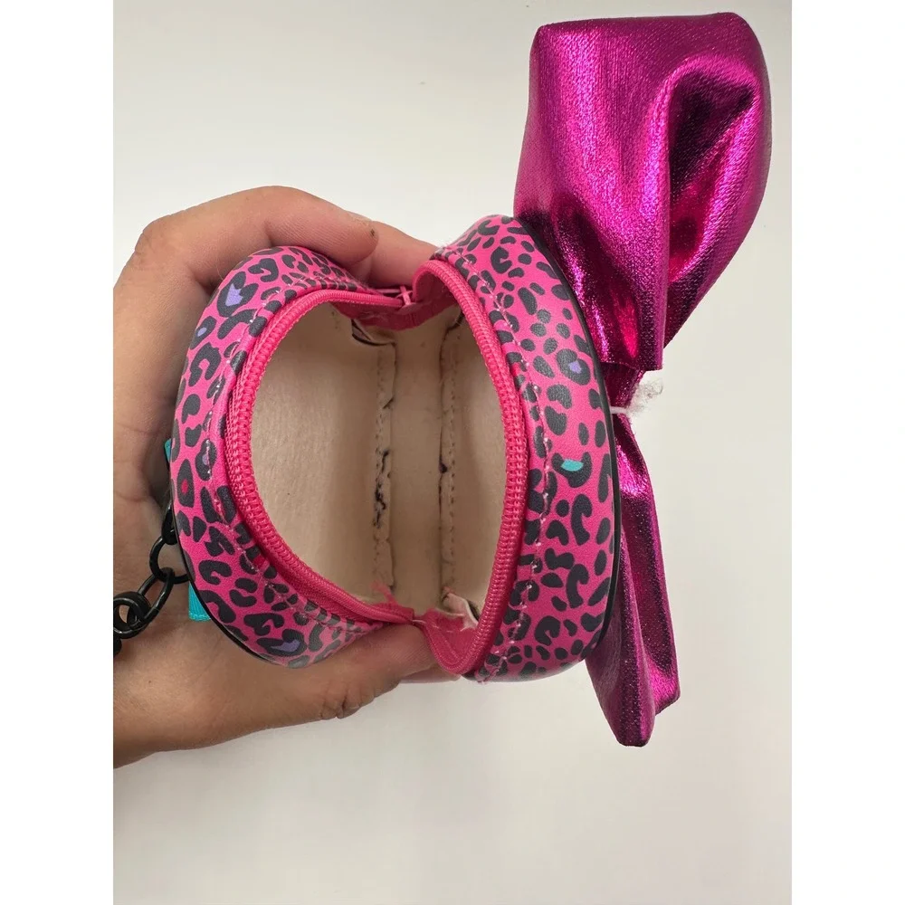 LOL Surprise Backpack‎ Purse Pink Leopard Born to Rock Bow Small Clip On